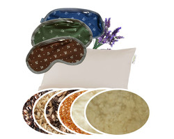 VZGLAVNIK L ~ RAZLIČNA POLNILA <br>+ MASKA ZA SPANJE SIVKA<br /><span>(40X60 CM)</span>