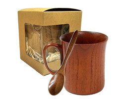 LESENI KOZAREC + ŽLIČKA<br>#2 - DARILNI SET<br /><span>(250 ML)</span>